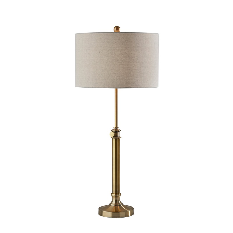 Barton Table Lamp in Antique Brass
