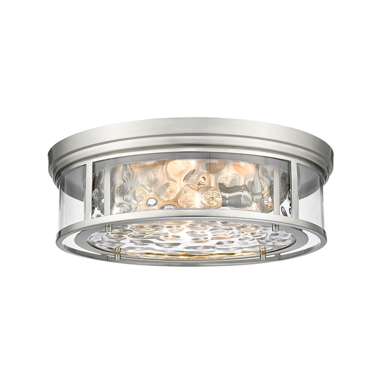 Clarion Four Light Flush Mount in Brushed Nickel