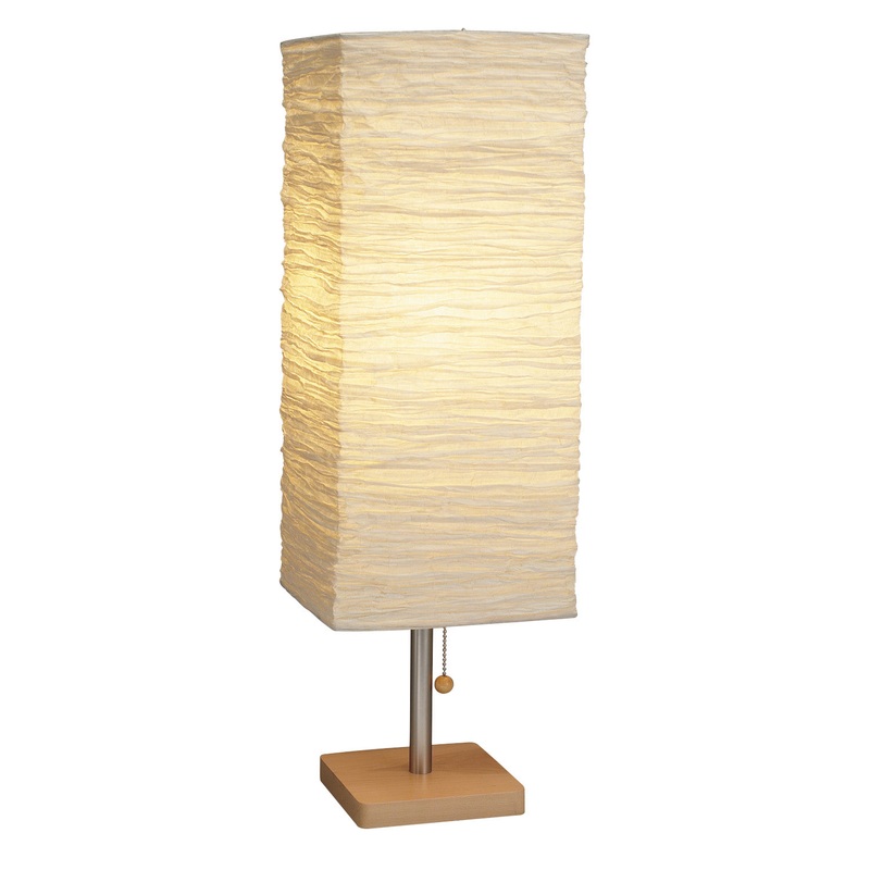 Dune Table Lamp in Natural Wood