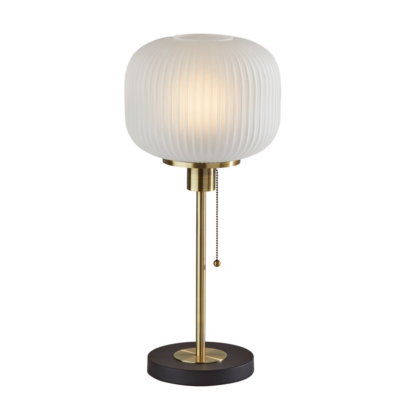 Hazel Table Lamp in Antique Brass