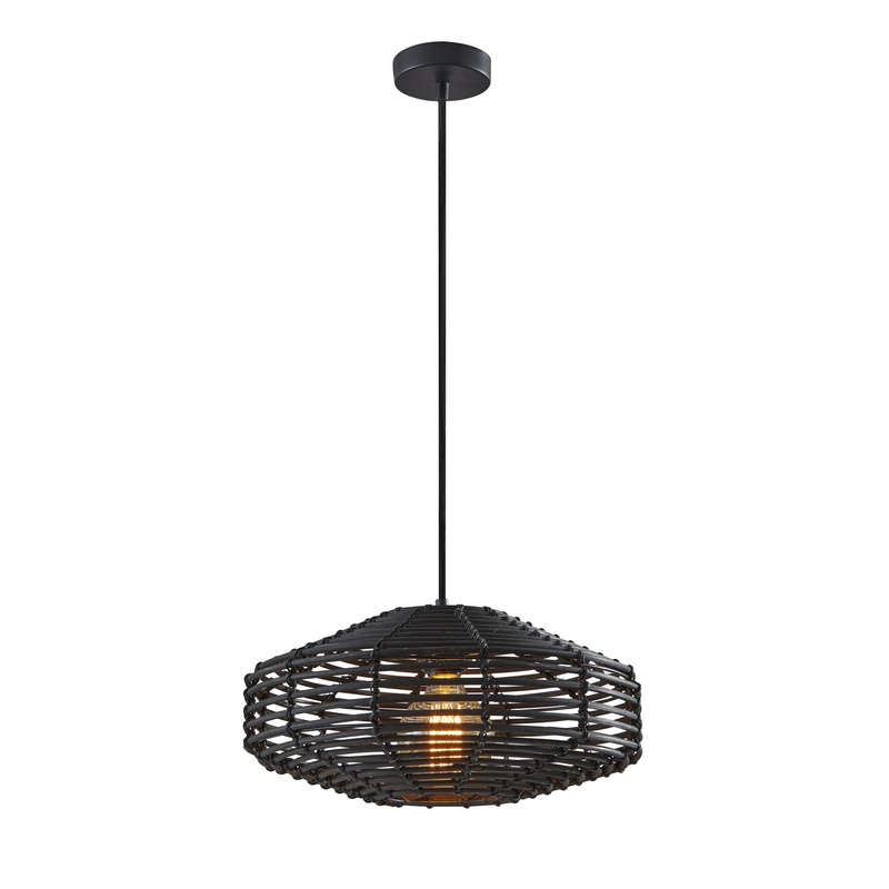 Kingston Pendant in Black Painted