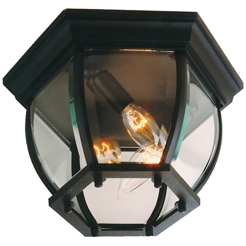 Bent Glass 3-Light Flushmount
