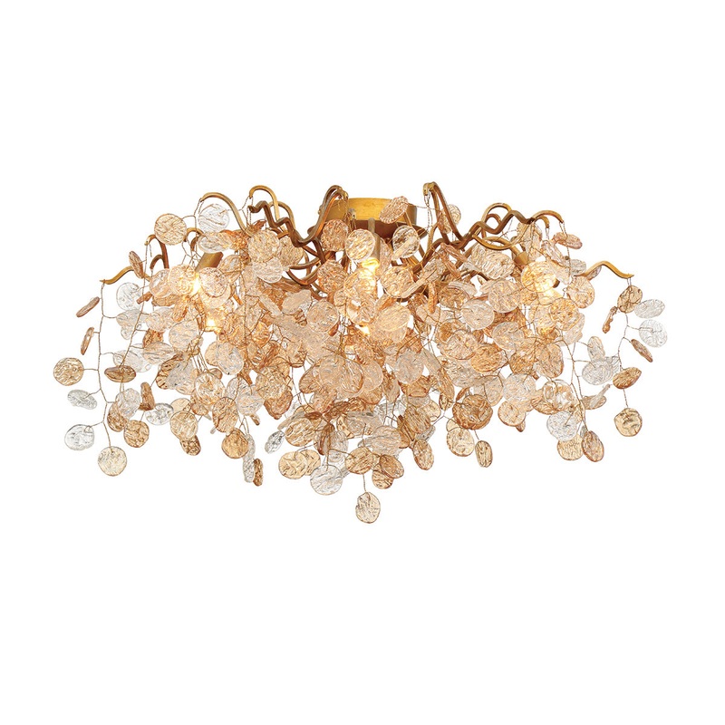 Campobasso 7-Light Flush Mount in Gold