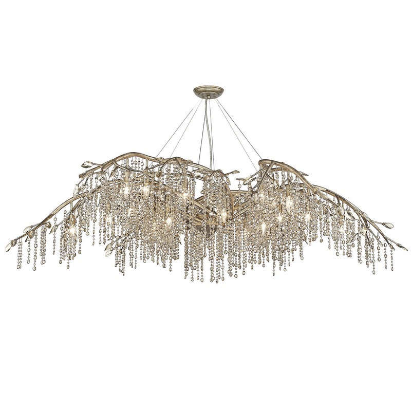 Autumn Twilight 24-Light Chandelier in Mystic Gold