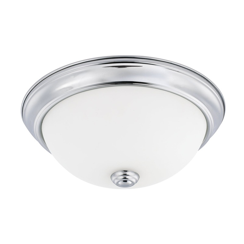 Bates 2-Light Flush Mount in Chrome