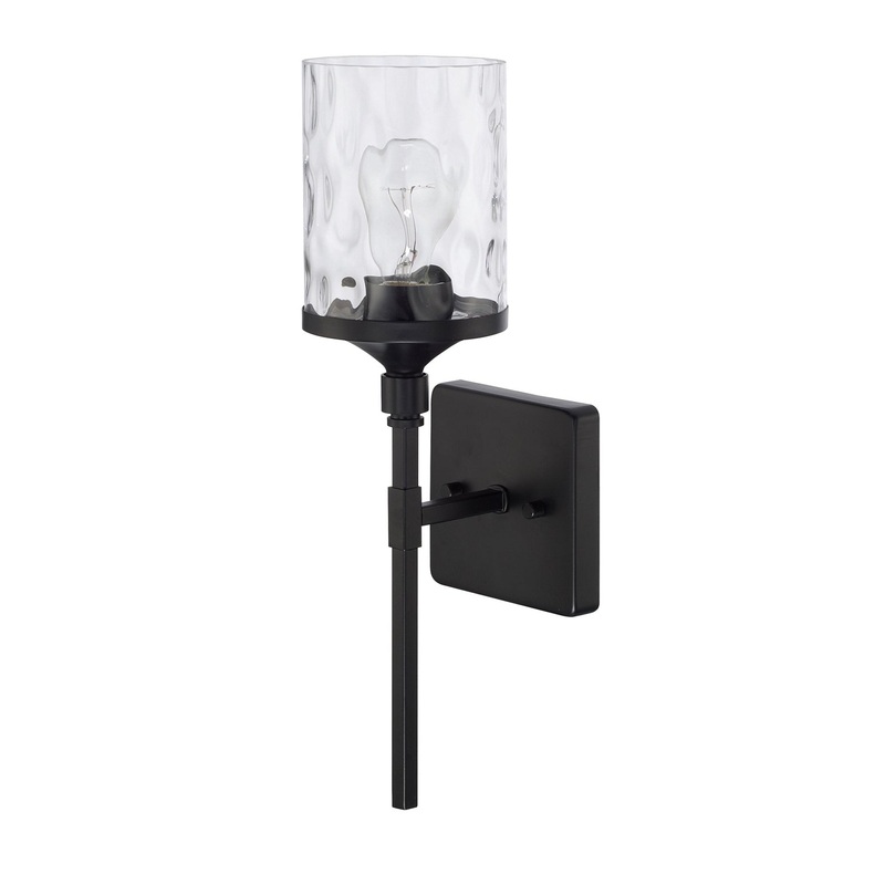 Colton 1-Light Wall Sconce in Matte Black