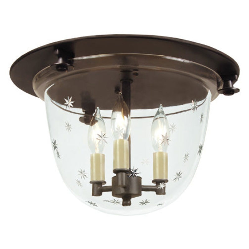 Harris Flush Mount Bell Lantern with Tiny Star Glass