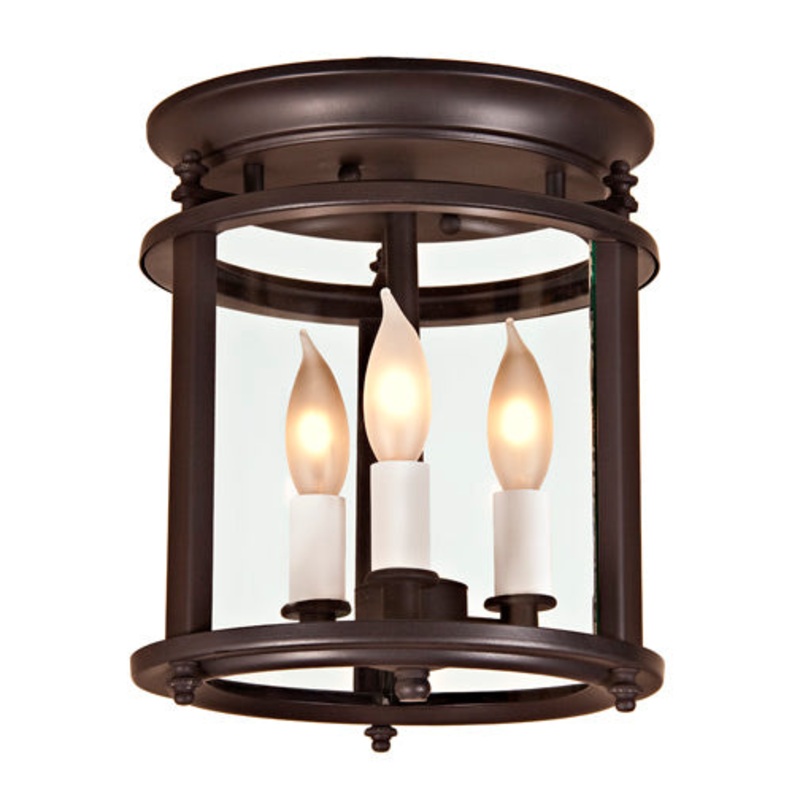 Mayson Bent Glass Ceiling Lantern - Small