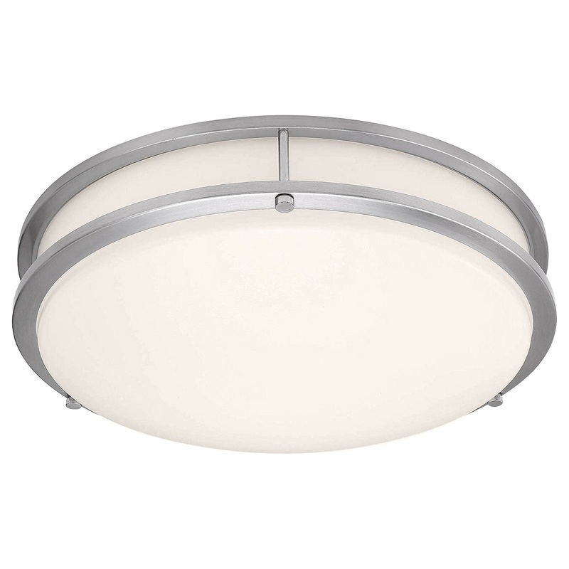 Solero II LED Flush Mount in Brushed Steel