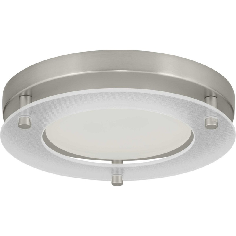 1-Light LED Flush Mount in Brushed Nickel