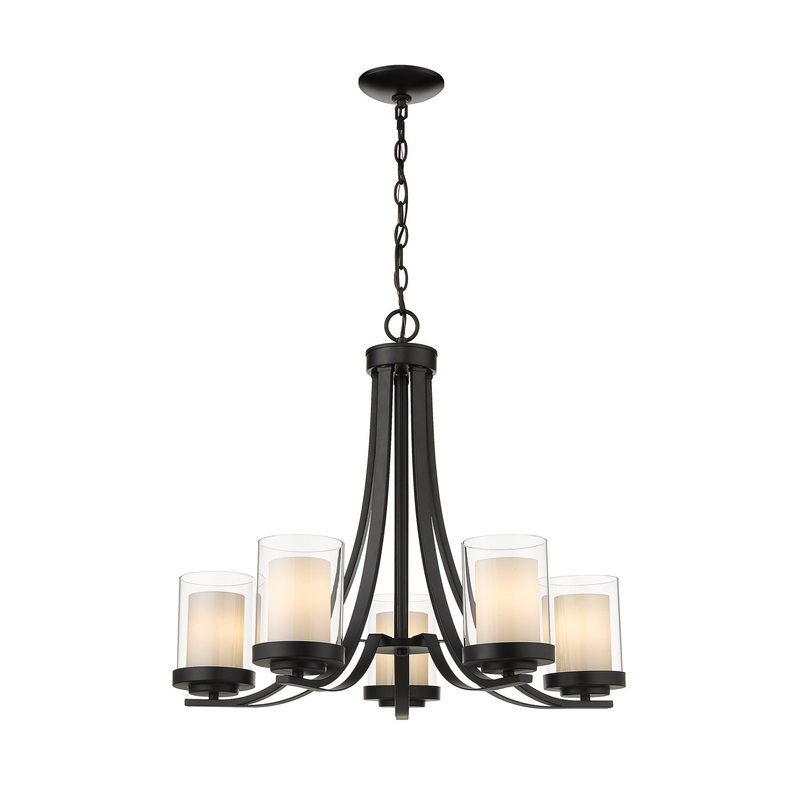 Willow 5-Light Chandelier in Matte Black