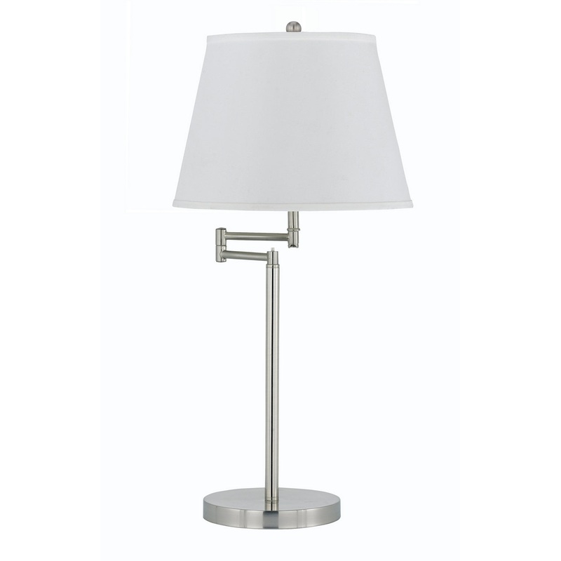 Andros 1-Light Table Lamp in Brushed Steel