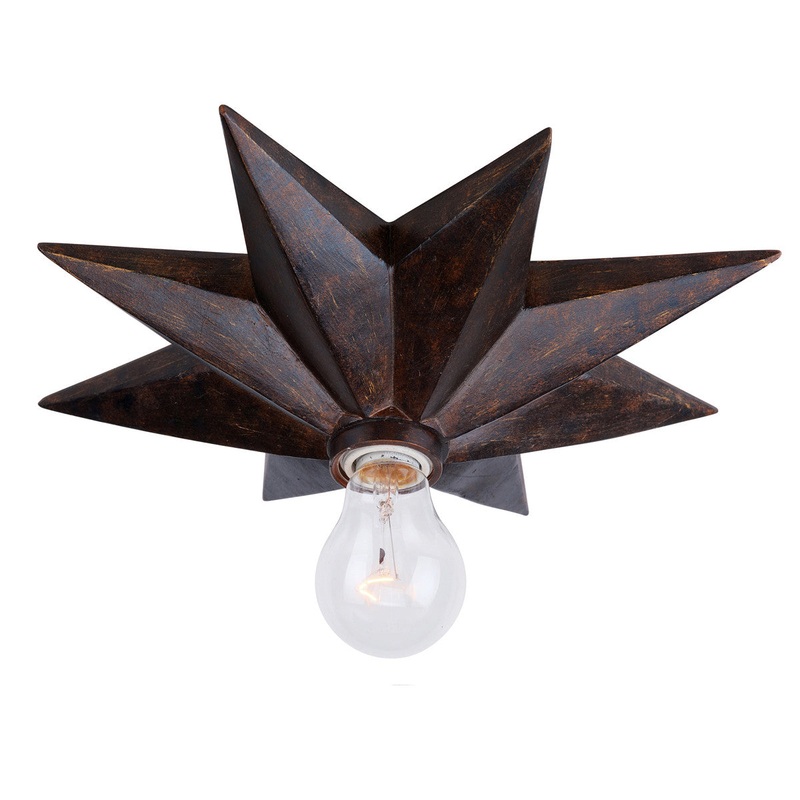 Astro 1-Light Ceiling Mount in English Bronze