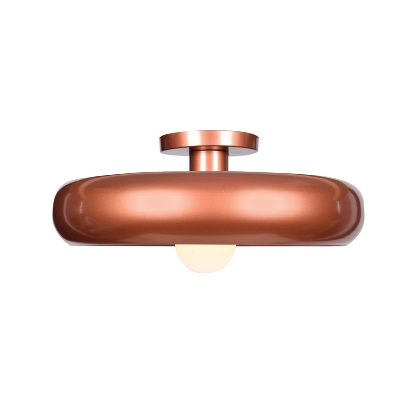 Bistro (small) Round Colored LED Semi Flush Mount