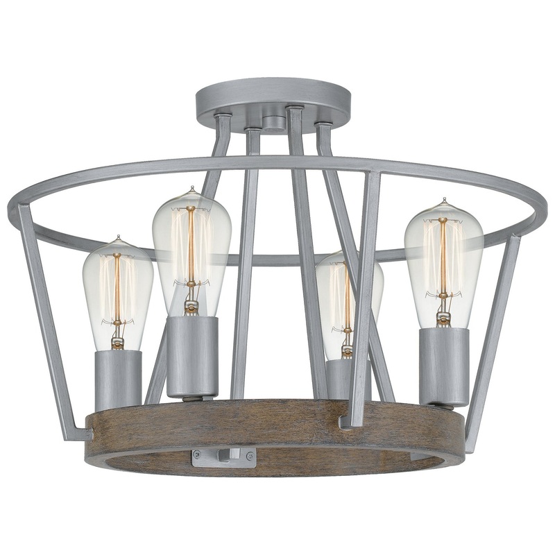 Brockton 4-Light Semi-Flush Mount