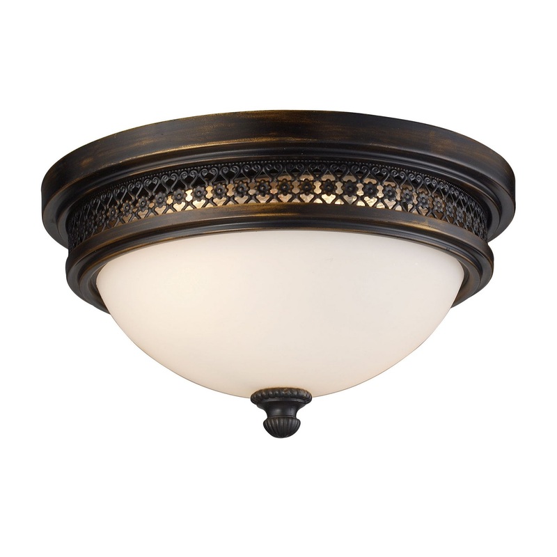 2-Light Flush Mount