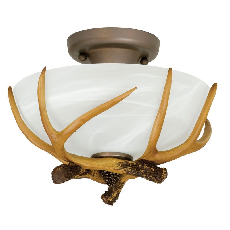 Antler 2-Light Semi Flush