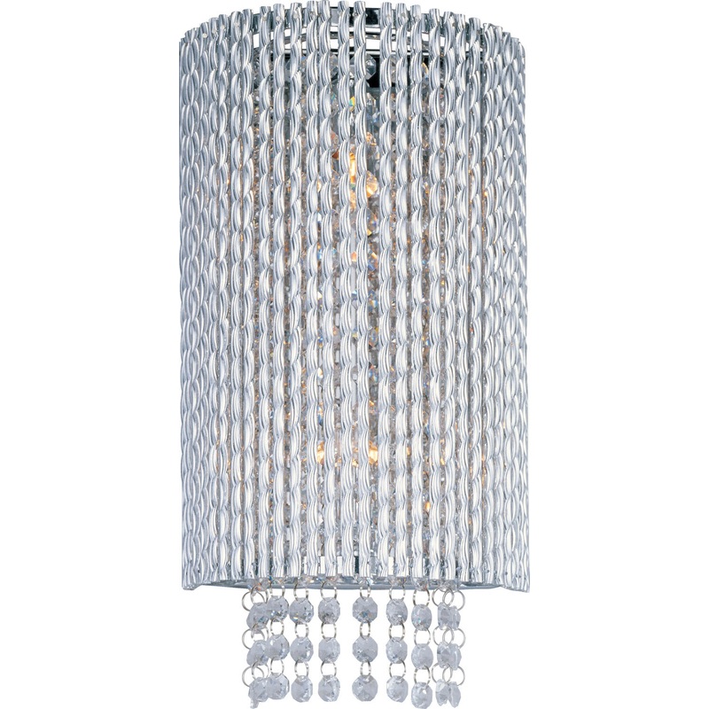 Spiral 2-Light Wall Mount in Polished Chrome