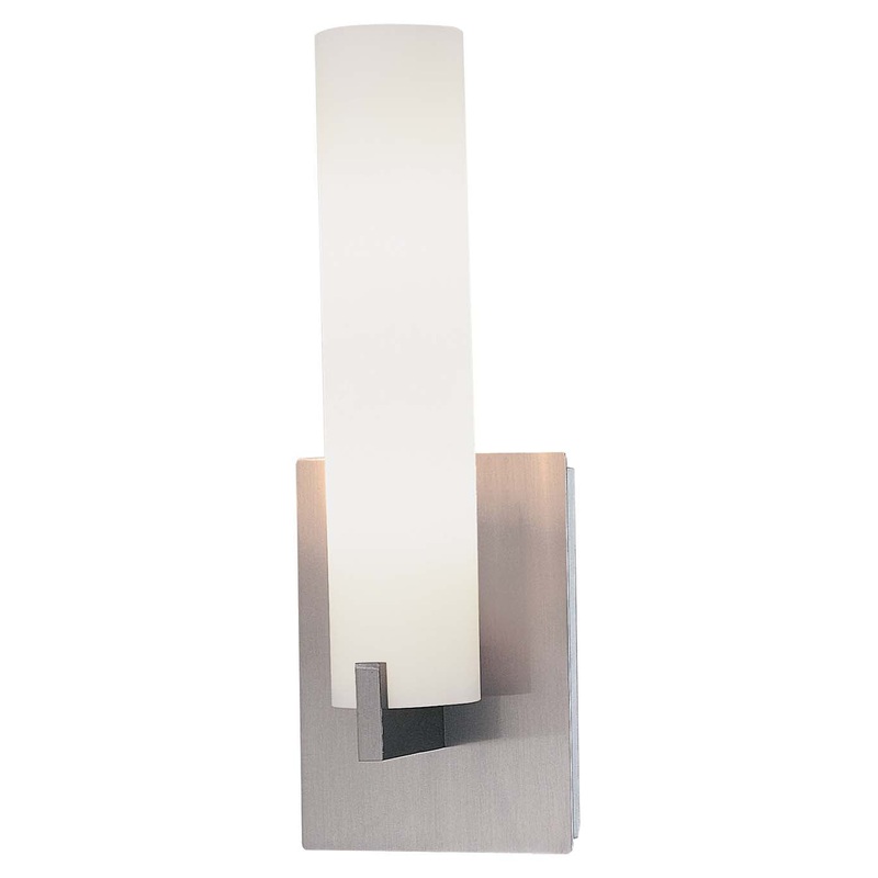 Tube 2-Light Wall Sconce in Brushed Nickel
