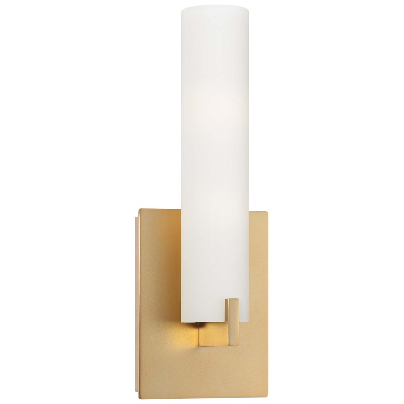 Tube 2-Light Wall Sconce in Honey Gold