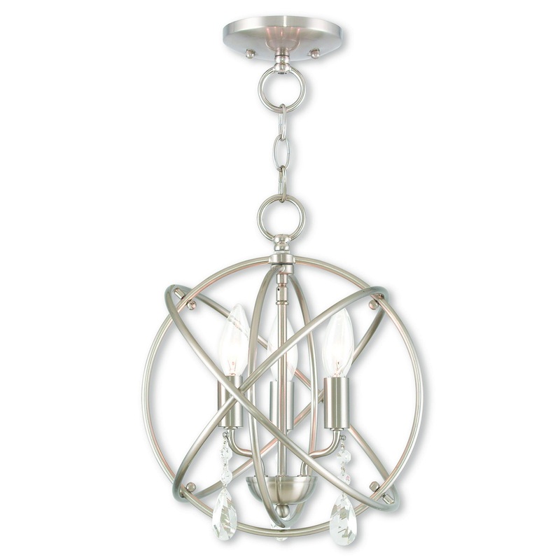 Aria 3-Light Convertible Mini Chandelier/Ceiling Mount
