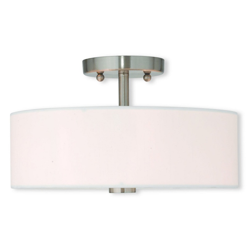 Brighton 2-Light Ceiling Mount in Brushed Nickel