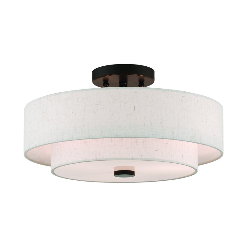 Claremont 3-Light Ceiling Mount in English Bronze