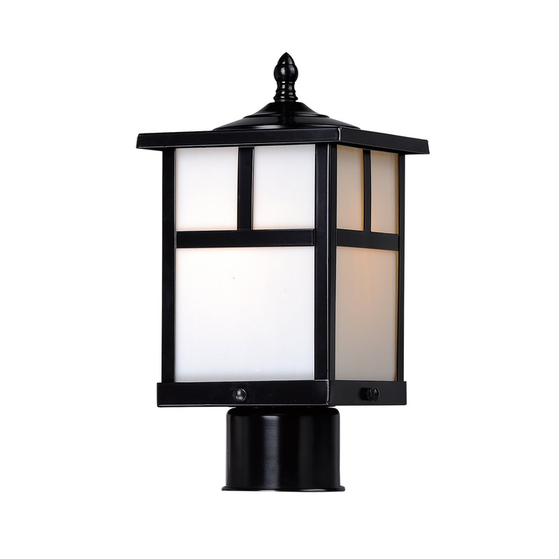 Coldwater 1-Light Outdoor Pole/Post Lantern in Black