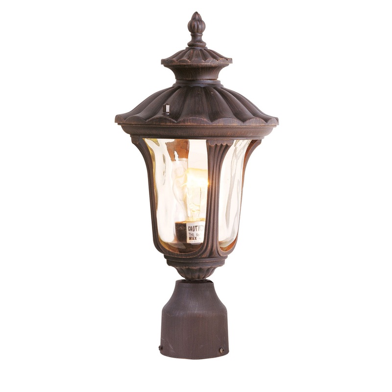 Oxford 1-Light Outdoor Post Lantern in Imperial Bronze
