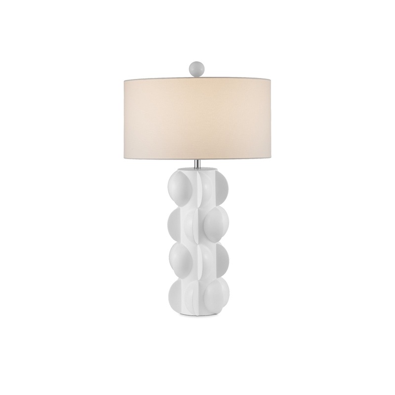 1-Light Table Lamp in White