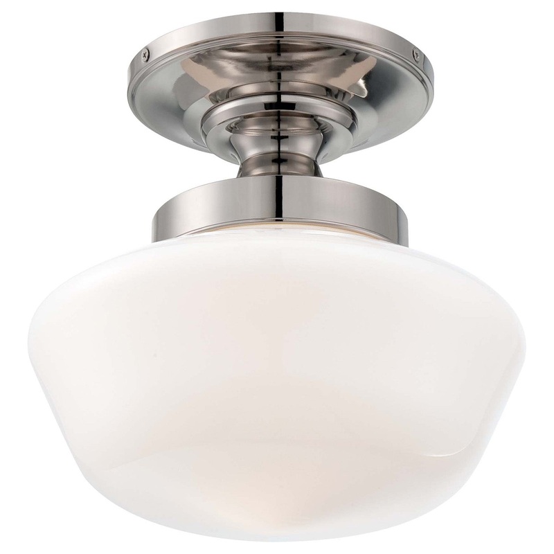 1-Light Semi-Flush Mount