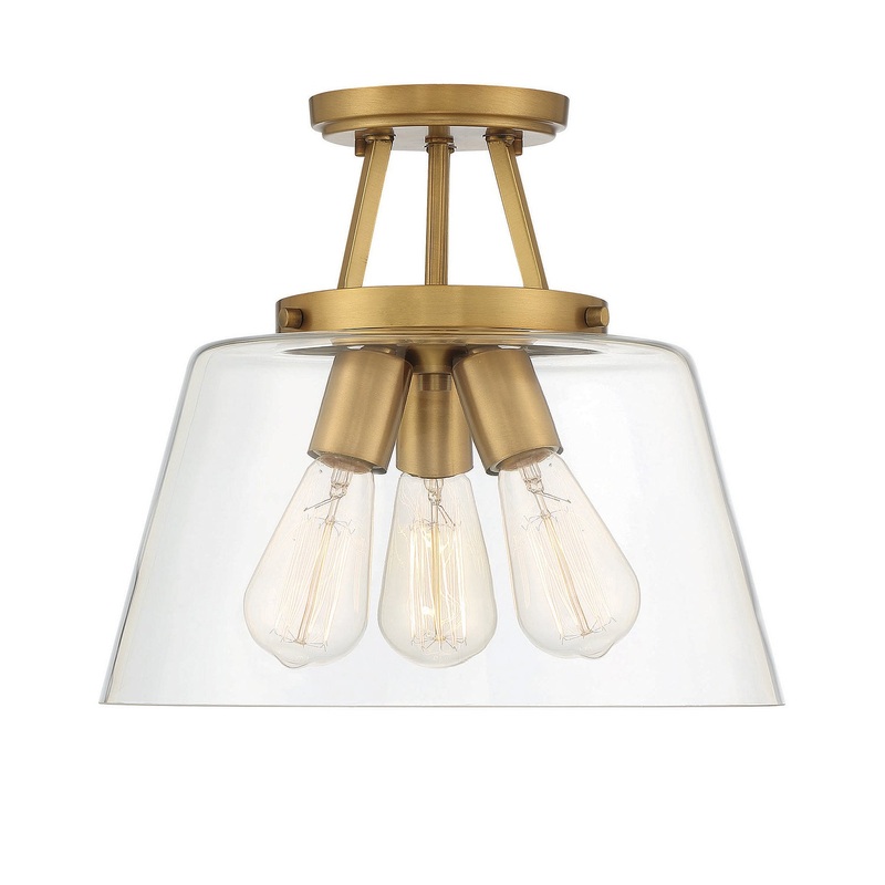 Calhoun 3-Light Semi-Flush