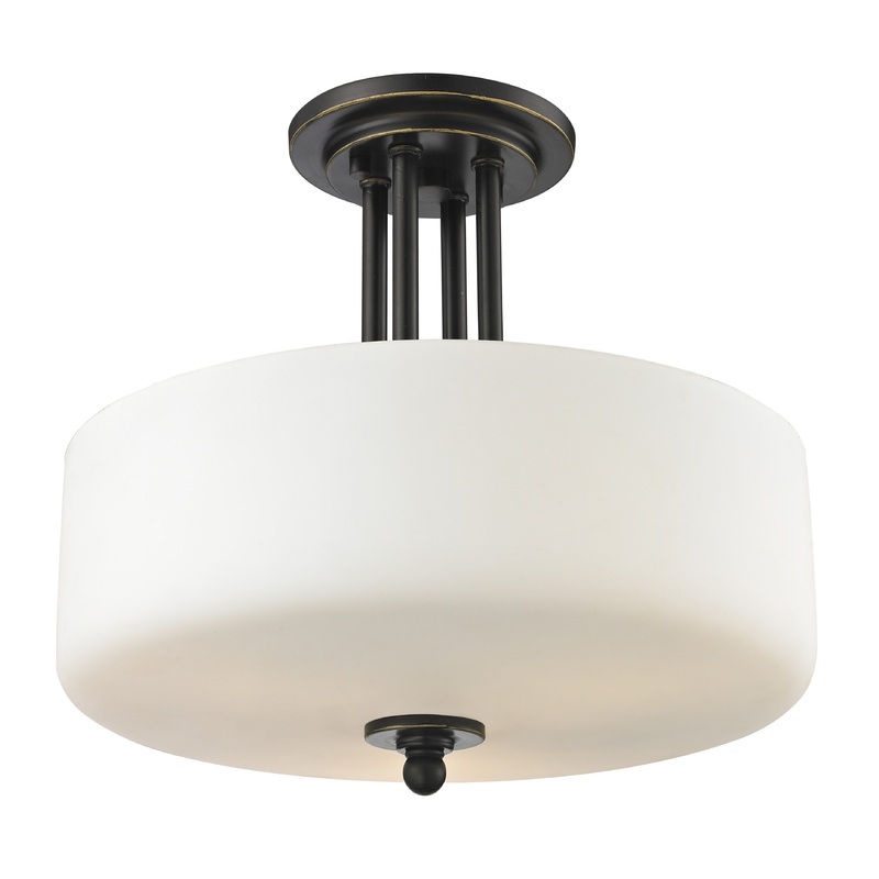 Cardinal 3-Light Semi Flush Mount