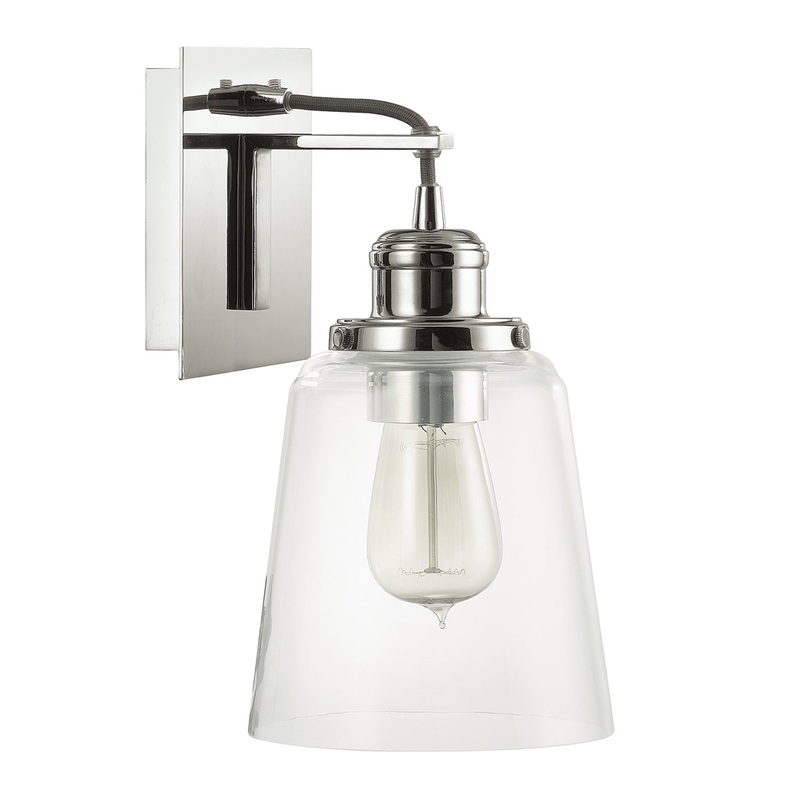 Sconce 1-Light Sconce in Polished Nickel