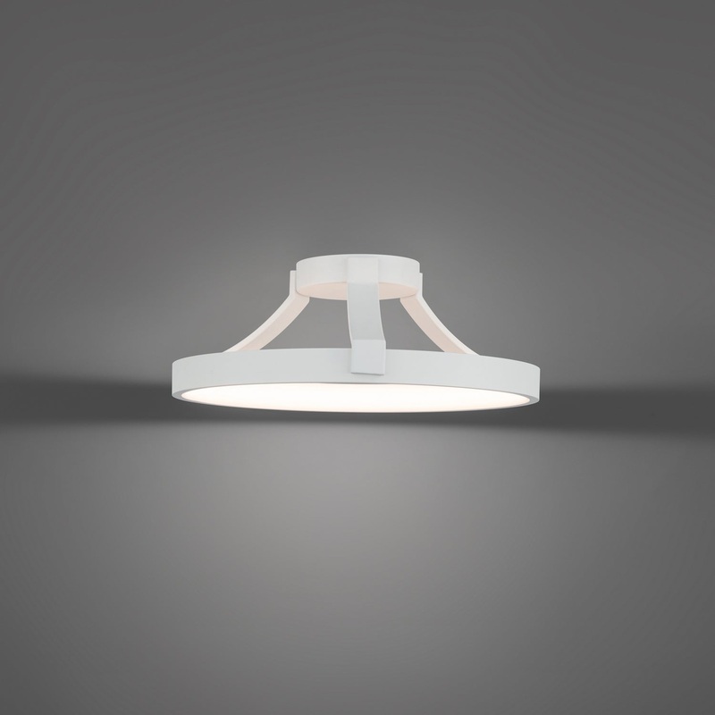 Chaucer LED Flush Mount in White