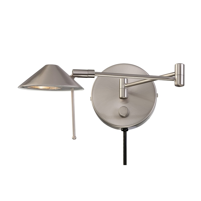 Rhine Halogen Wall Sconce in Polished Steel