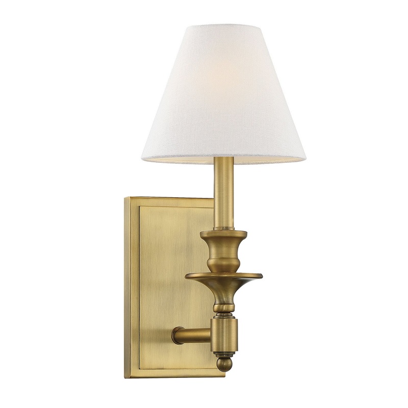 Washburn 1-Light Sconce in Warm Brass
