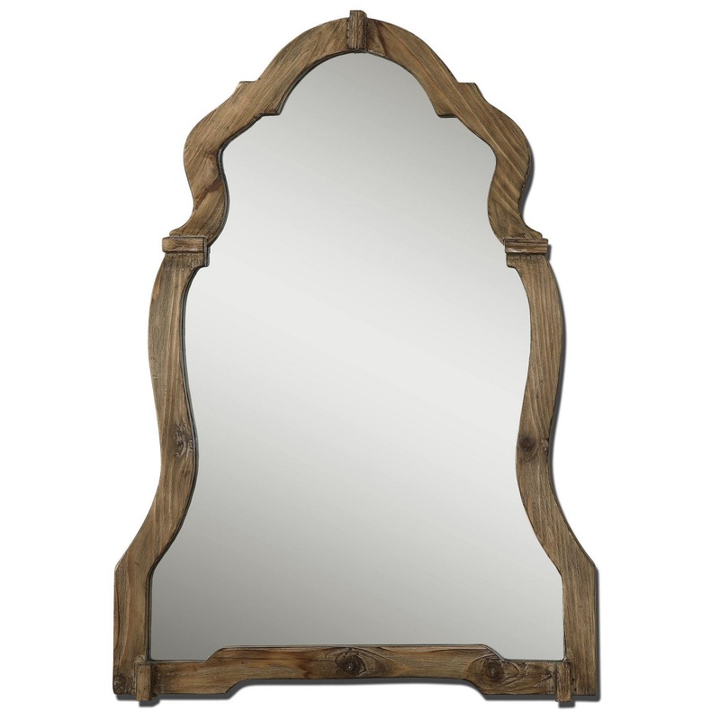 Uttermost's Agustin Light Walnut Mirror Designed by Grace Feyock