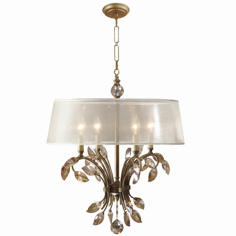 Uttermost's Alenya 4 Light Gold Metal Chandelier