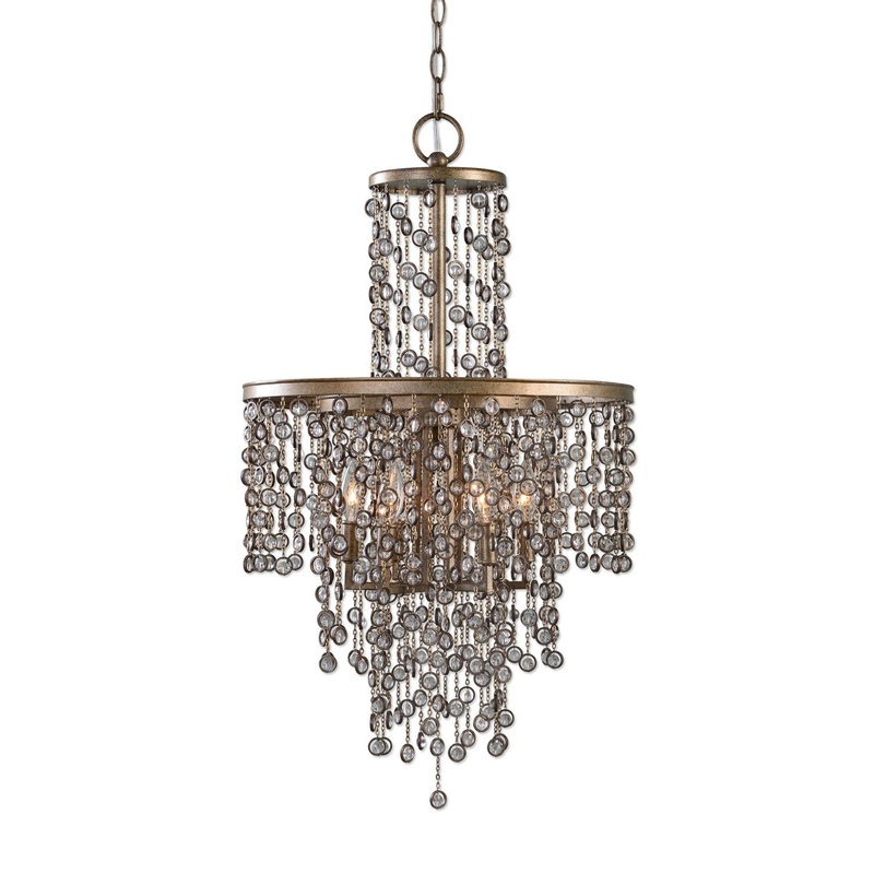 Uttermost's Valka 6 Light Crystal Chandelier