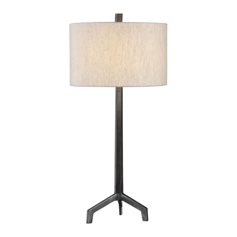 Uttermost's Ivor Cast Iron Lamp Designed by Jim Parsons