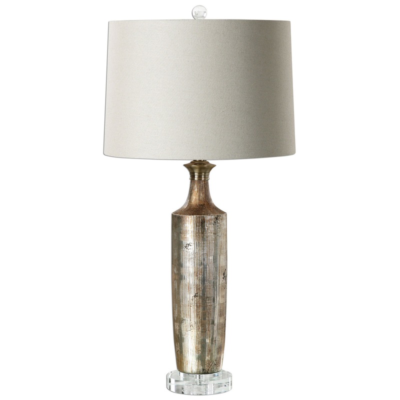 Uttermost's Valdieri Metallic Bronze Lamp Designed by Jim Parsons