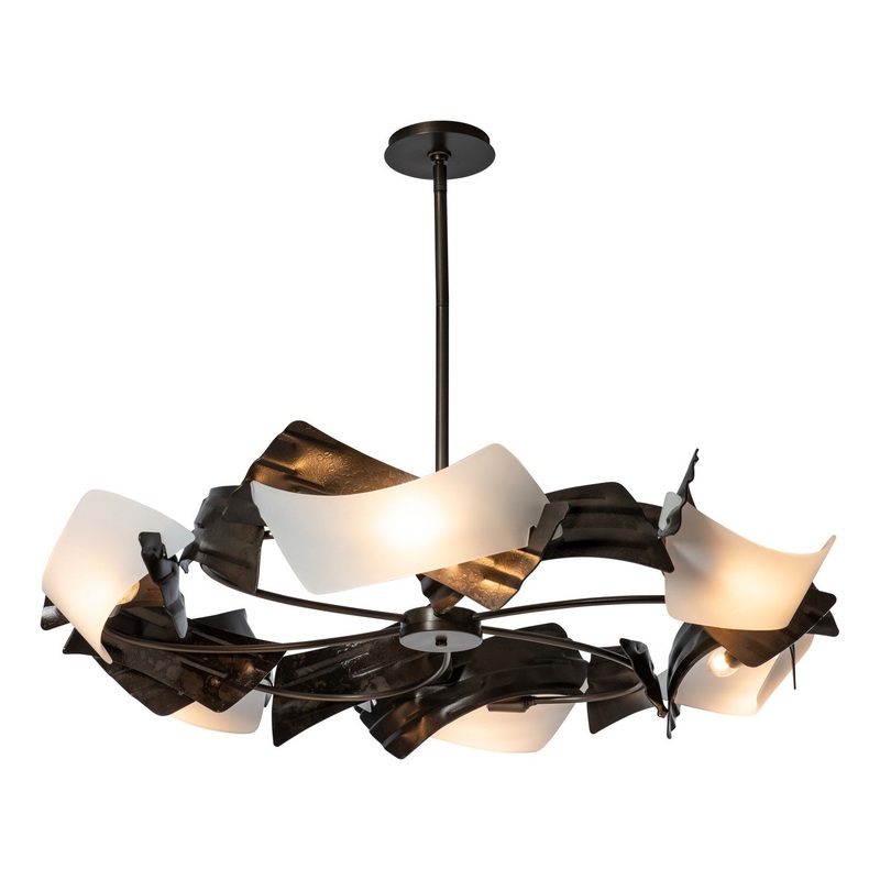 Crest 6-Light Circular Pendant in Dark Smoke