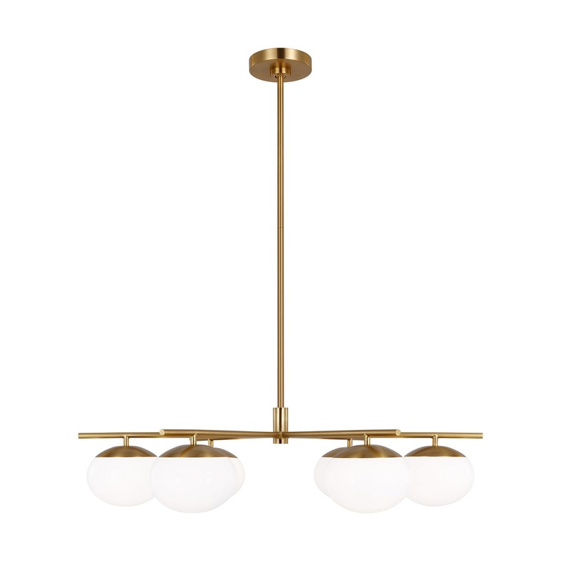 ED Ellen DeGeneres 6-Light Chandelier in Burnished Brass
