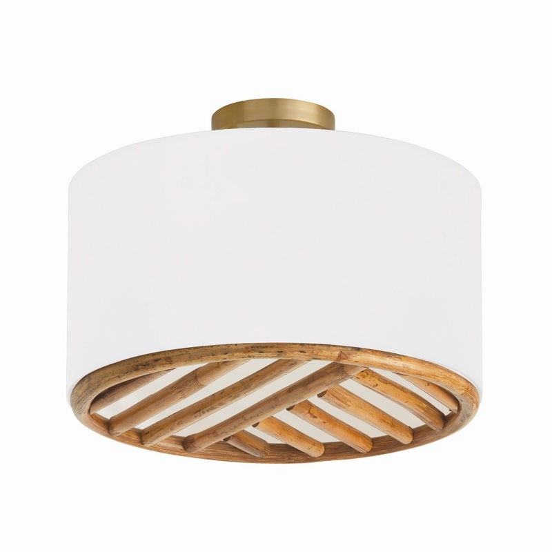 Soleil 3-Light Semi-Flush Mount