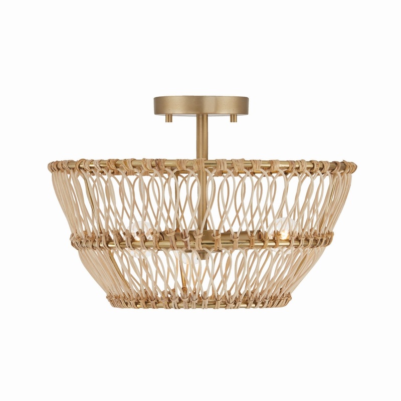 Wren 3-Light Semi-Flush Mount