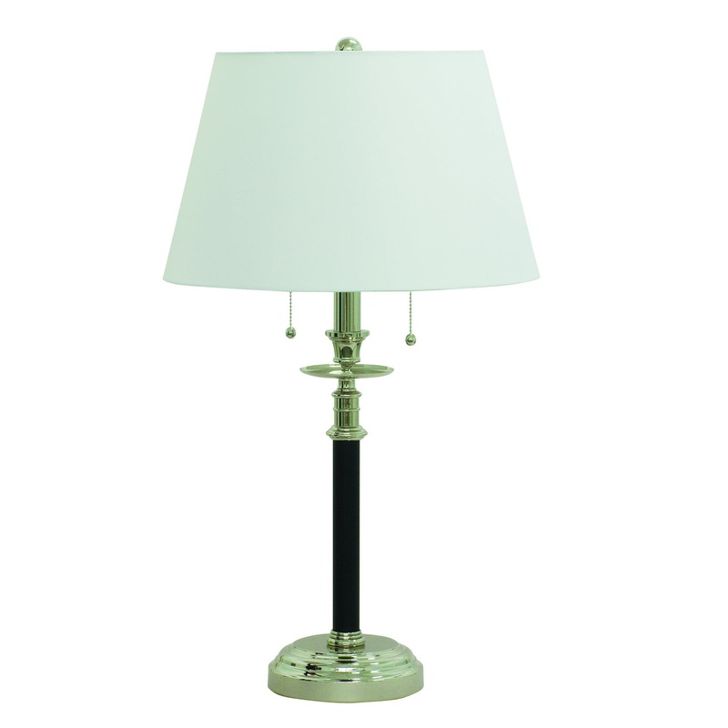 Bennington 27.5" Table Lamp with White Linen Hardback
