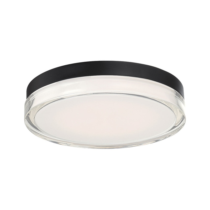 Dot 12" LED Flush Mount in Black