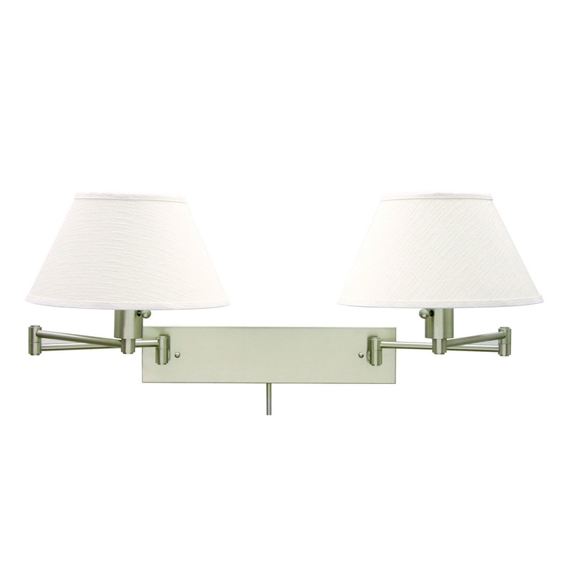 Home Office Double Swing-Arm Wall Lamp