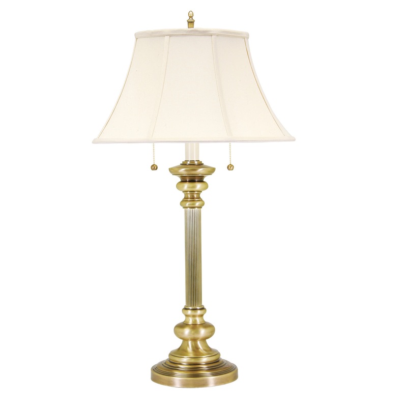 Newport 30.25" Table with Linen Softback Shade